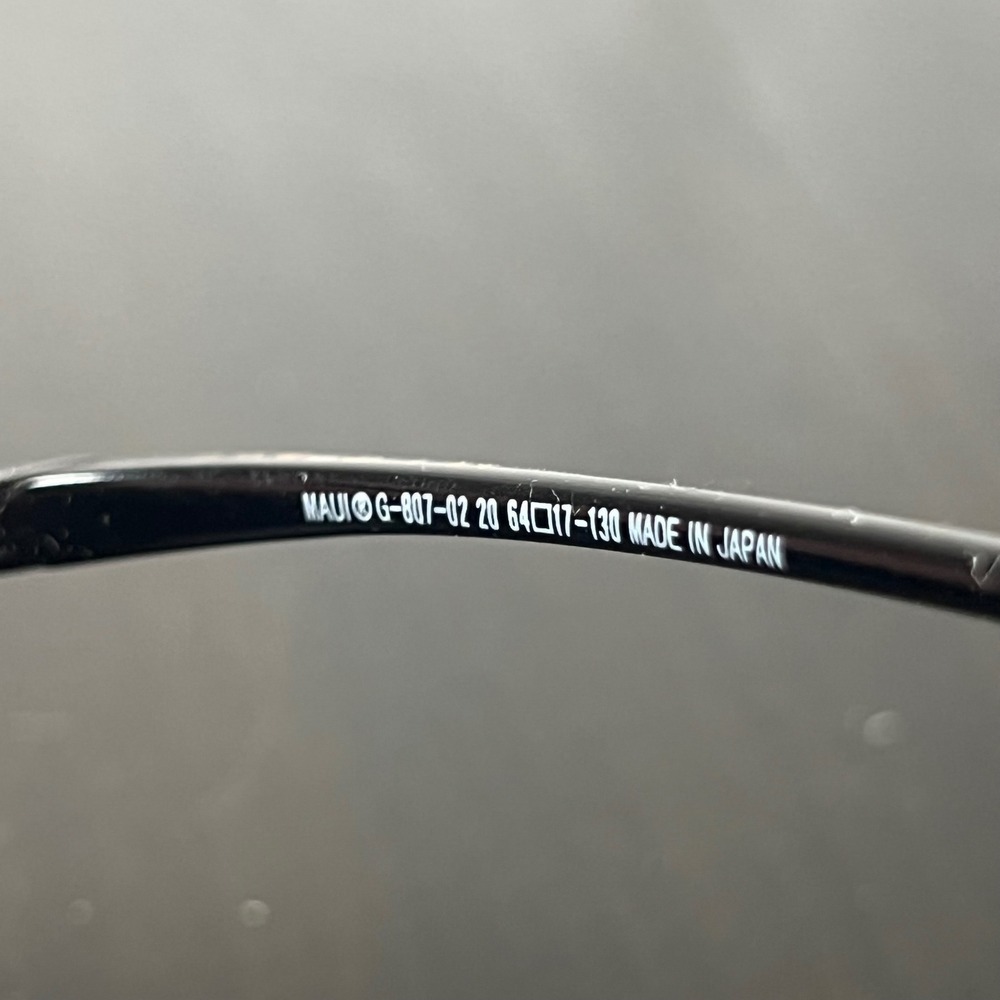 Maui Jim MJ Sport Ho'okipa Beach Reader Sunglasses G-807-02 20 Black 64 17-130 - Picture 10 of 15